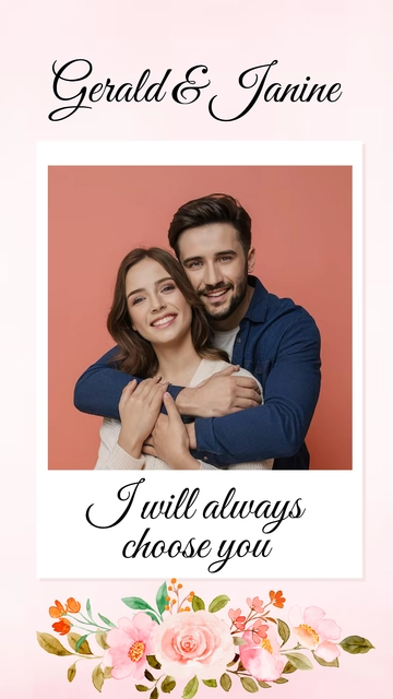 Free Couple Instagram Story Template to Edit Online