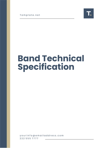 Free Band Technical Specification Template to Edit Online