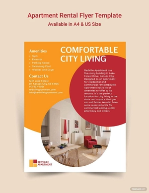 Apartment Rental Flyer Template