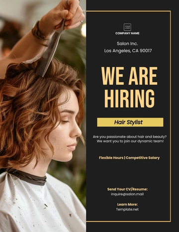 Free Salon Hair Stylist Flyer Template to Edit Online