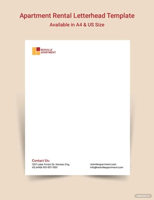 Apartment Rental Letterhead Template
