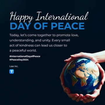 Free International Day of Peace Instagram Post Template to Edit Online