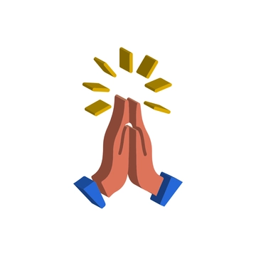 Free 3D Praying Clipart to Edit Online