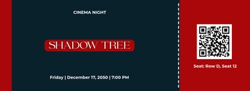 Free Movie Theater Ticket Template to Edit Online