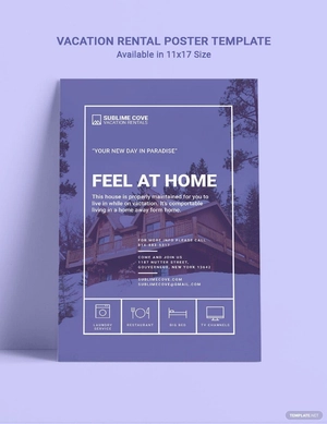 Vacation Rental Poster Template