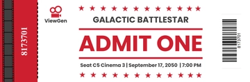 Free Movie Theater Stub Template to Edit Online