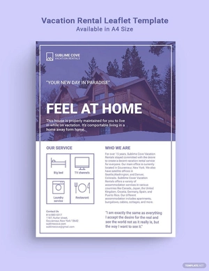 Vacation Rental Leaflet Template