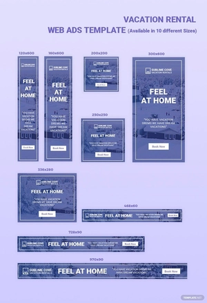 Vacation Rental Web Ads Template