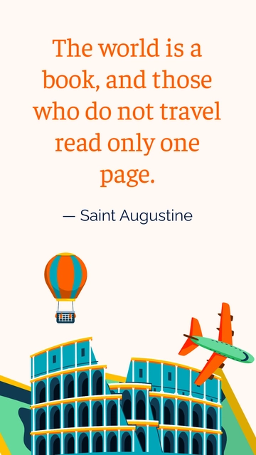 Free Tourism Day Quote Template to Edit Online Free Tourism Day Quote Template to Edit Online