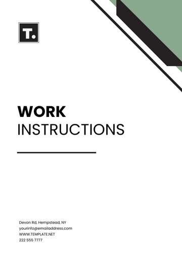 Free Printable Work Instructions Template to Edit Online