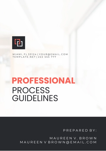Free Professional Process Guidelines Template to Edit Online