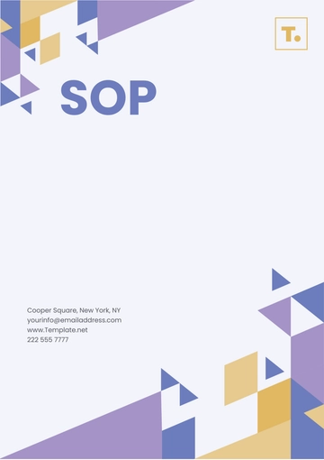 Free Design SOP Template to Edit Online
