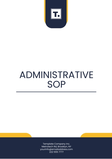 Free Administrative SOP Template to Edit Online