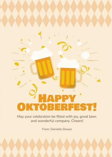 Free Oktoberfest Greeting Card Template to Edit Online