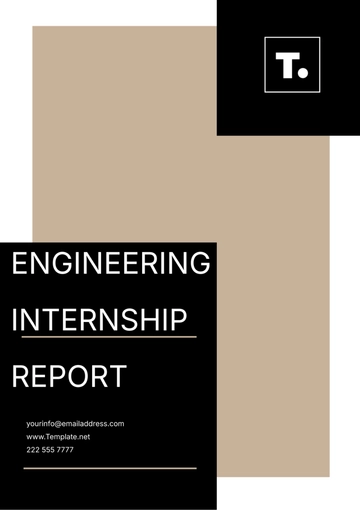 Free Engineering Internship Report Template to Edit Online