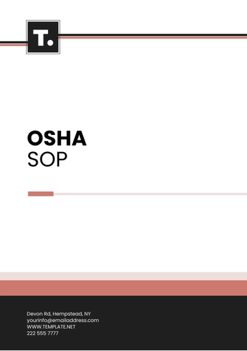 Free OSHA SOP Template to Edit Online