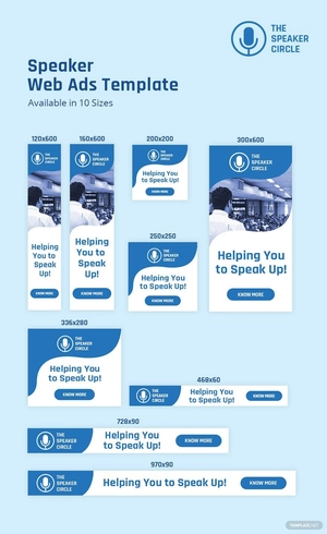 Speaker Web Ads Template