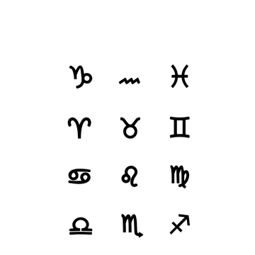 Free Black & White Zodiac Clipart to Edit Online