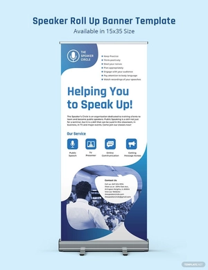 Speaker Roll Up Banner Template