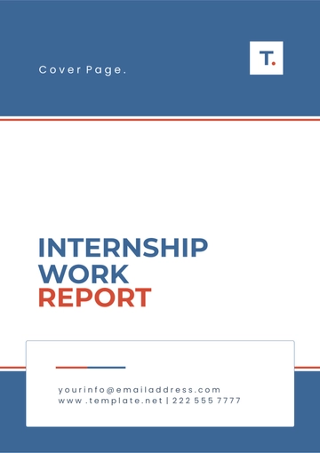 Free Internship Work Report Template to Edit Online