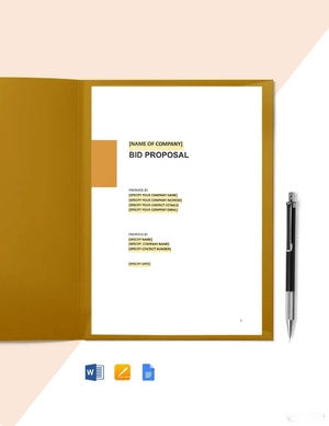 SEO Bid Proposal Template