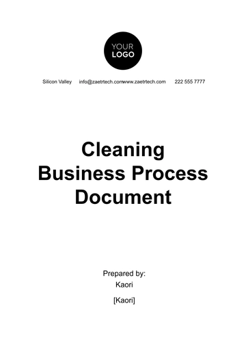 Free Cleaning Business Process Document Template to Edit Online