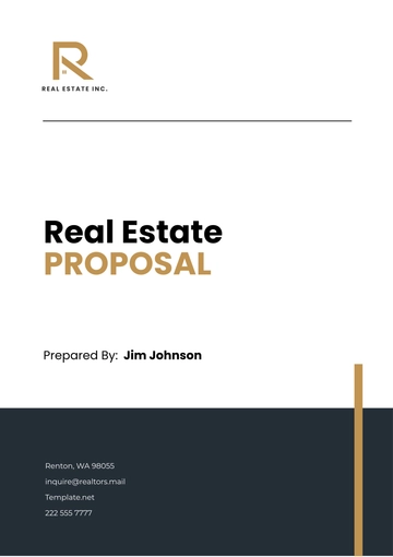 Free Real Estate Proposal Template to Edit Online