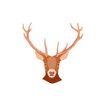 Free Deer Head Clipart to Edit Online
