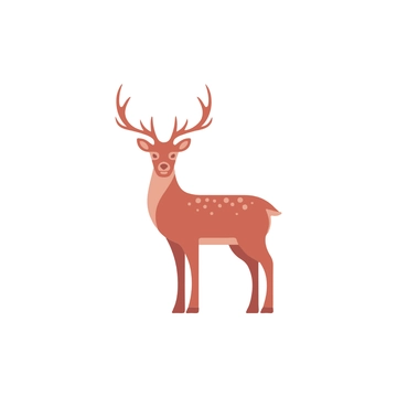 Free Deer with Antlers Clipart to Edit Online