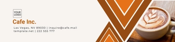 Free Aesthetic Cafe Header Template to Edit Online