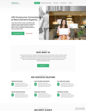 HR Admin Website Template