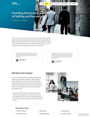 HR Agency Website Template