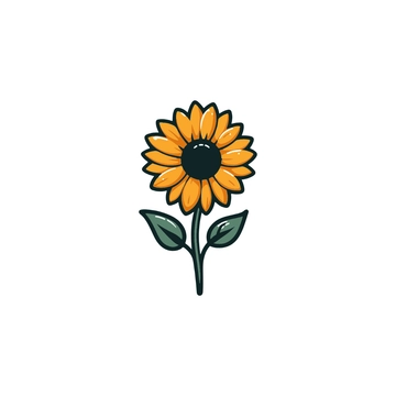 Free Cartoon Sunflower Clipart to Edit Online
