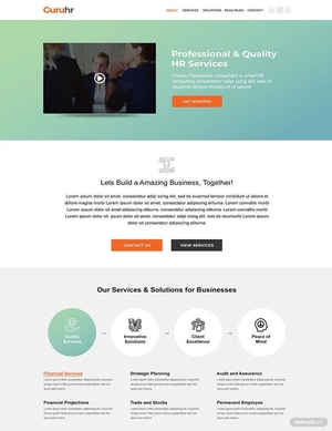 HR Report Website Template