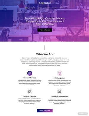 HR Services Website Template