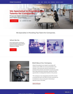 HR Solutions Website Template