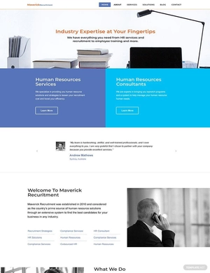 Recruitment Firm Website Template