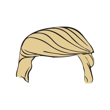 Free Donald Trump Hair Sticker Template to Edit Online