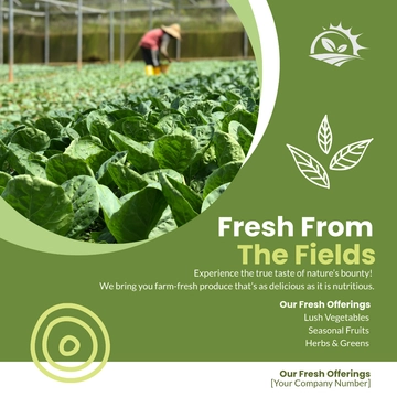 Free Agriculture Social Media Post Template to Edit Online