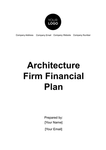 Free Architecture Firm Financial Plan Template to Edit Online