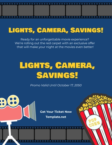 Free Movie Theater Flyer Template to Edit Online