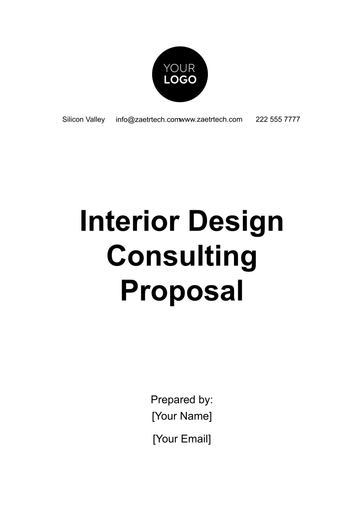 Free Interior Design Consulting Proposal Template to Edit Online