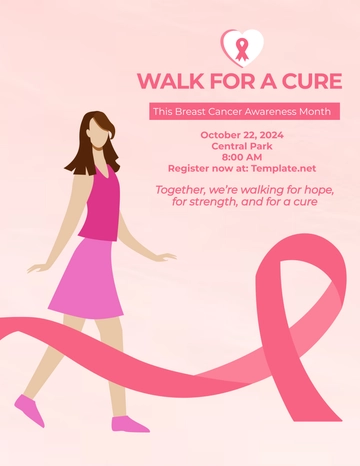 Free Breast Cancer Awareness Month Flyer Template to Edit Online