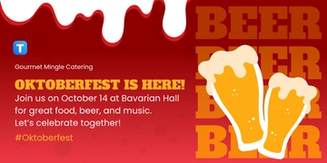 Free Oktoberfest X Post Template to Edit Online
