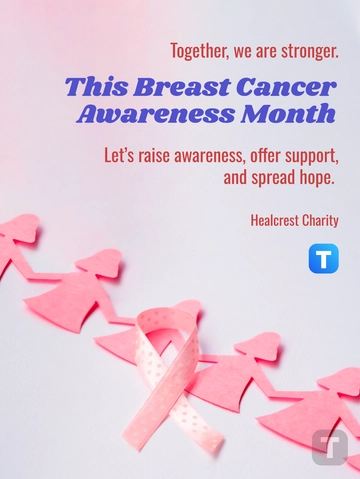 Free Breast Cancer Awareness Month Template to Edit Online Free Breast Cancer Awareness Month Template to Edit Online