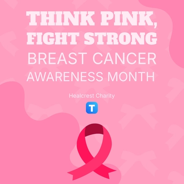 Free Pink October Template to Edit Online