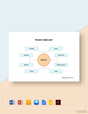 Simple Project Mind Map Template