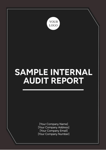 Free Sample Internal Audit Report Template to Edit Online