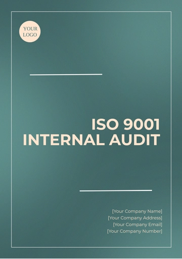 Free ISO 9001 Internal Audit Template to Edit Online