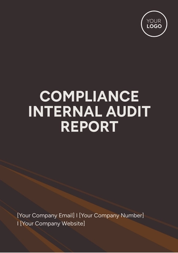 Free Compliance  Internal Audit Report Template to Edit Online